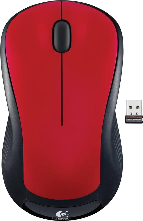 Logitech M310 trådlös mus, PC-mus, PC/MMac Röd
