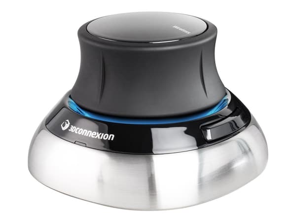 3Dconnexion SpaceMouse Wireless - 3D-mus - 2 knappar - trådlös - Bluetooth, 2.4 GHz