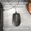 Miniatyrbild 6 av 6: Mus - Trådlös - Logitech - MX Anywhere 3S - Tyst - Grafit