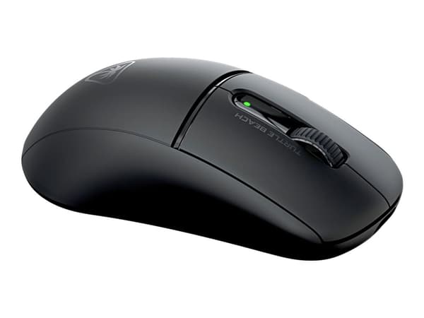 Turtle Beach Burst II Air - Mus - ergonomisk - optisk - 6 knapper - trådløs, kablet - 2.4 GHz, Bluetooth, USB-C - USB trådløs mottaker - svart