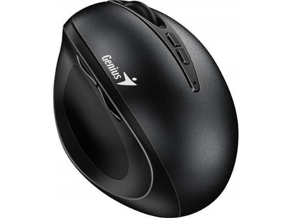 Genius GENIUS mus Ergo 8300S Svart/ vertikal/ 1600 dpi/ trådlös/ 7 knappar/ tyst/ svart