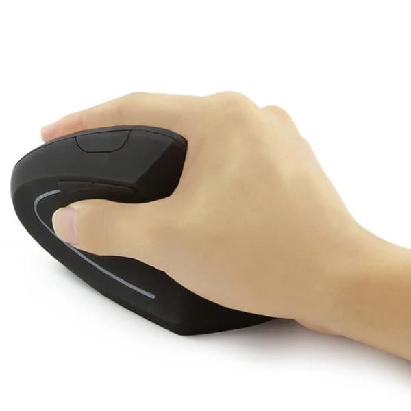 Ergonomisk vertikal mus - GOBRO - Trådlös modell - 5 knappar - USB 2.4G - Optisk