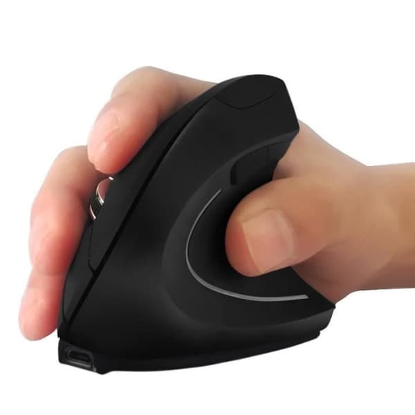 Ergonomisk vertikal mus - GOBRO - Trådlös modell - 5 knappar - USB 2.4G - Optisk