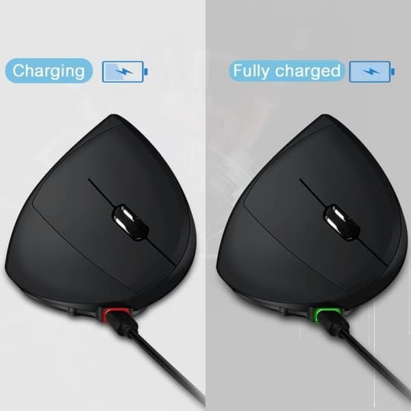2,4 GHz vertikal trådlös mus 6DF Design - Trådlös - Uppladdningsbart batteri - Ergonomisk - Förebyggande av mussyndrom