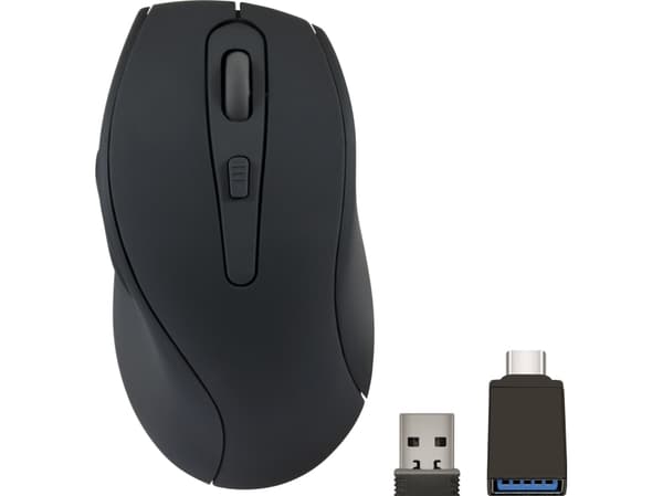 SPEEDLINK SL-630004-RRBK, högerhand, Optisk, RF Trådlös, 1600 DPI, Svart Svart