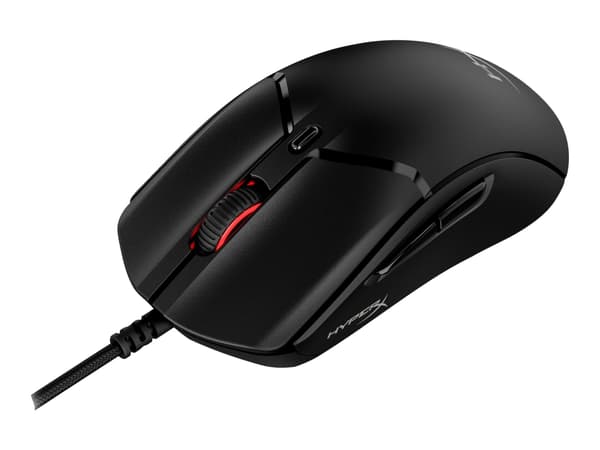 HyperX Pulsefire Haste 2 – pelihiiri (musta), Molempikätinen, USB A-tyyppi, 26000 DPI, Musta