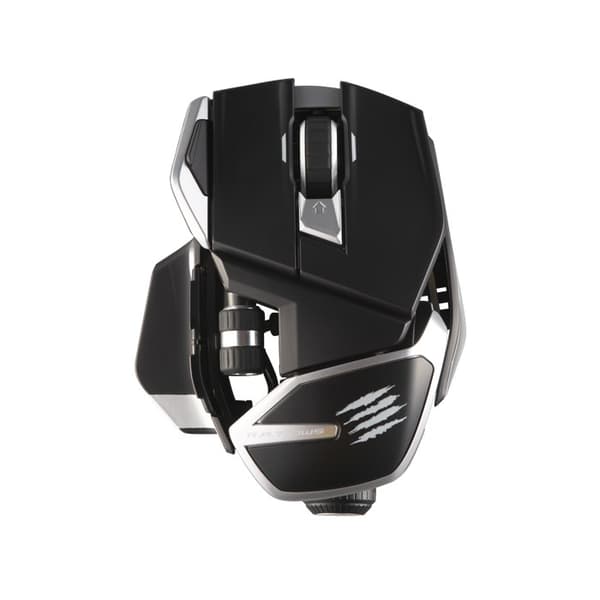 Mad Catz RAT DWS hiiri Oikea RF langaton + Bluetooth Optinen 16000 DPI musta, Hopea