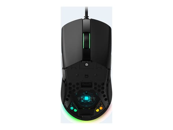 HECATE G4M - Mus - höger- och vänsterhänta - optisk - 9 knappar - kabelansluten - USB - svart