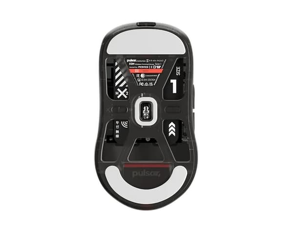 X2-H High Hump Trådløs Gaming Mus - Mini - Clear Black - Limited Edition