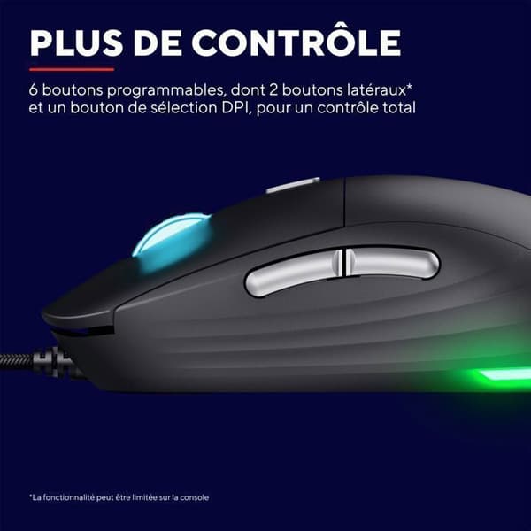 Trust Gaming REDEX lättviktsspelmus 82g, Kailh-switchar 200-10000 DPI 6 programmerbara knappar USB-trådbunden RGB-spelmus