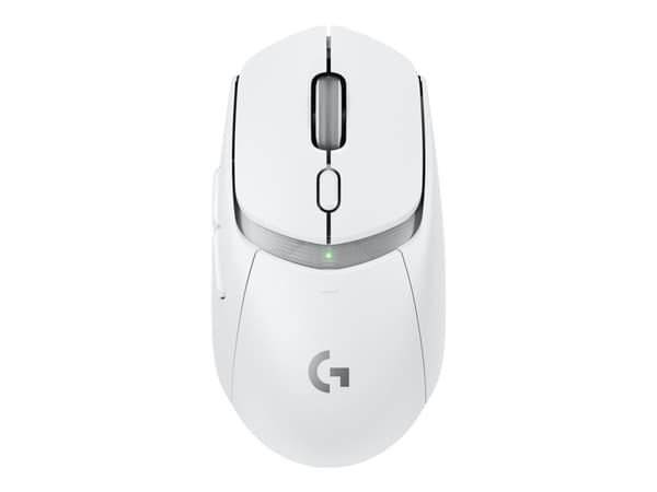 Logitech G G309 - Mus - gaming - optisk - 6 knapper - trådløs - 2.4 GHz, Bluetooth - USB Logitech LIGHTSPEED-mottaker - hvit