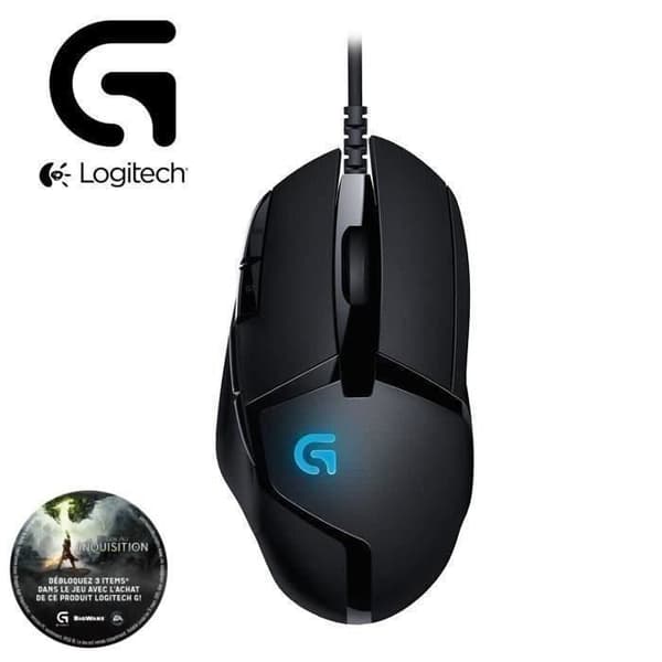 Spelmus - Kabelansluten - Logitech G - G402 Hyperion fury FPS - Svart