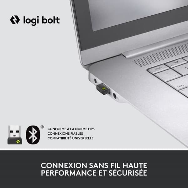 Ergonomisk mus - Logitech - Lift for Business - Tyst - Grafit - Trådlös