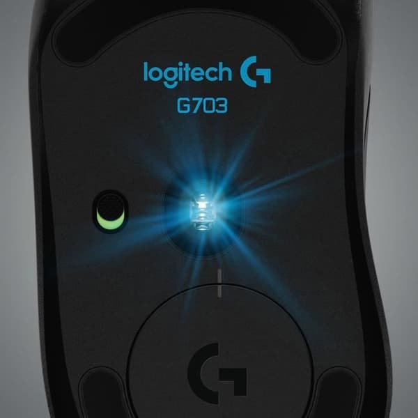 Spelmus - Trådlös - Logitech G - G703 Hero - Svart