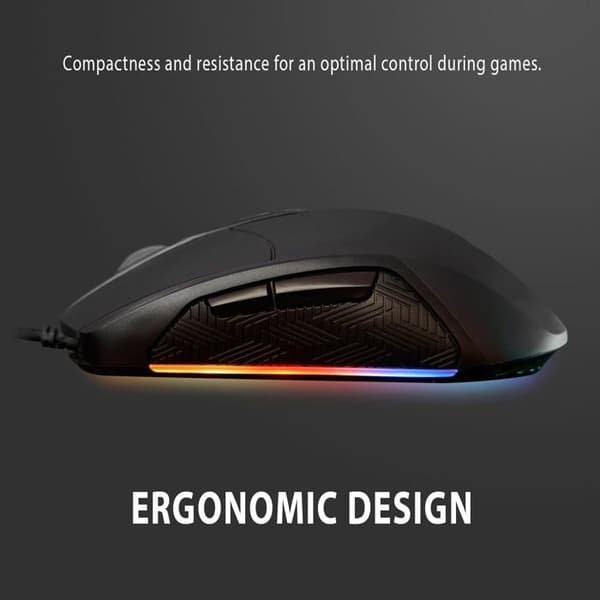 Spelmus - SPYCO - MO-101 - Ergonomisk - 7200 DPI - RGB 6 färgeffekter