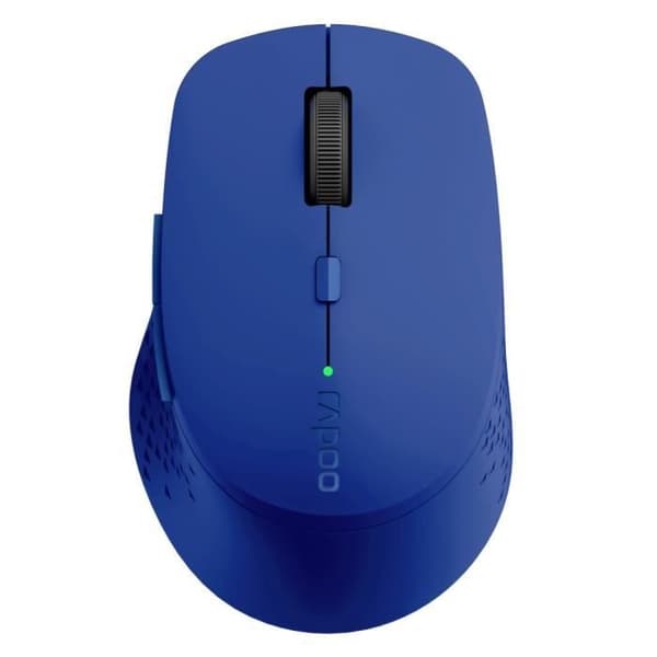 Trådlös optisk mus - RAPOO - M300 - Multiläge - 2.4GHz/BT 3.0/BT 4.0 - Blå Blå