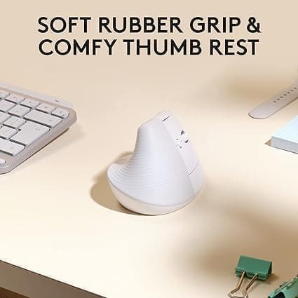 Logitech Lift for Mac Langaton pystysuuntainen ergonominen hiiri - luonnonvalkoinen