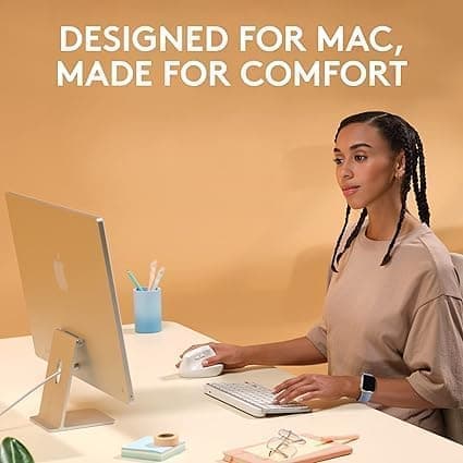 Logitech Lift for Mac Langaton pystysuuntainen ergonominen hiiri - luonnonvalkoinen