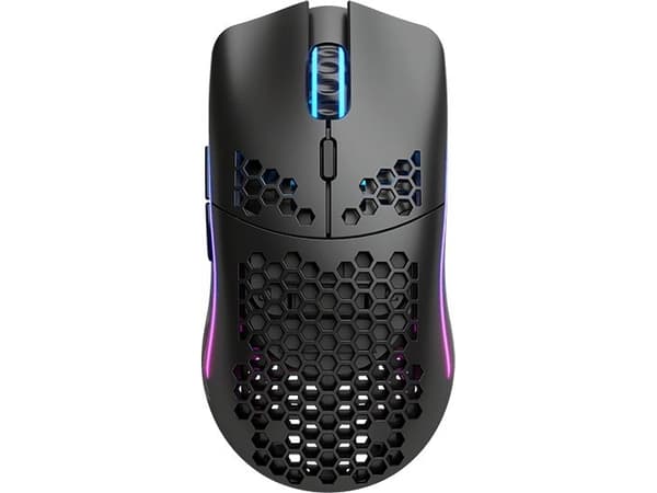 Glorious Gaming Model O Wireless, högerhand, Optisk, RF Trådlös, 19000 DPI, 1 ms, Svart Svart