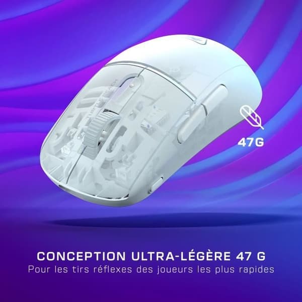 Trådlös spelmus - TURTLE BEACH - Burst II Air - Vit