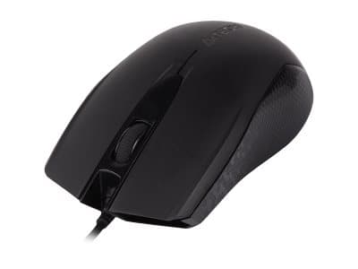 A4Tech OP-760 - Mus - optisk - 3 knapper - kablet - USB, PS/2 - svart