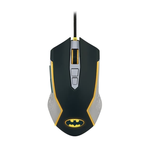 Mus FR-TEC BATMAN Sort, Grå, Gul