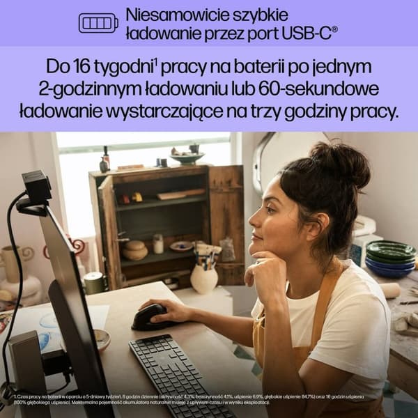 Trådlös Mus HP 920 Svart