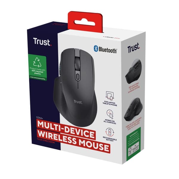 Mus Trust 24820 Svart 3200 DPI