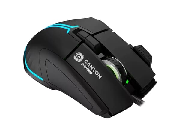 Canyon CANYON Mus Fortnax GM-636 RGB Gaming Mus 9 knapper Svart