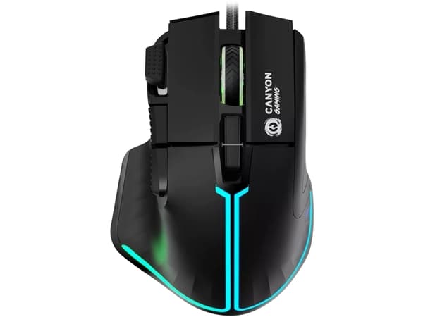 Canyon Gaming - Mus - kabelansluten Svart