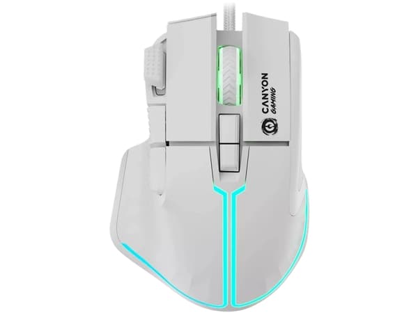 Canyon Gaming - Mus - kabelansluten Vit