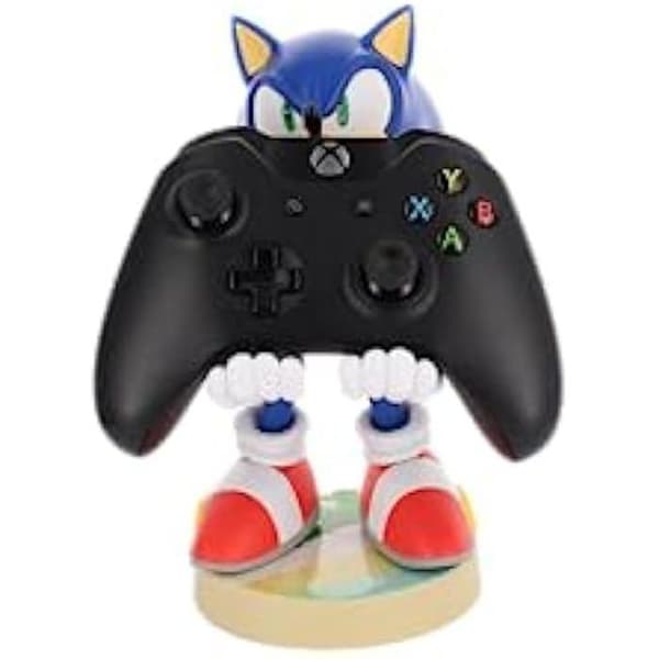 Modern Sonic Gaming Figur - CABLEGUYS - Styrenhet/smartphonehållare - 20 cm - Blå