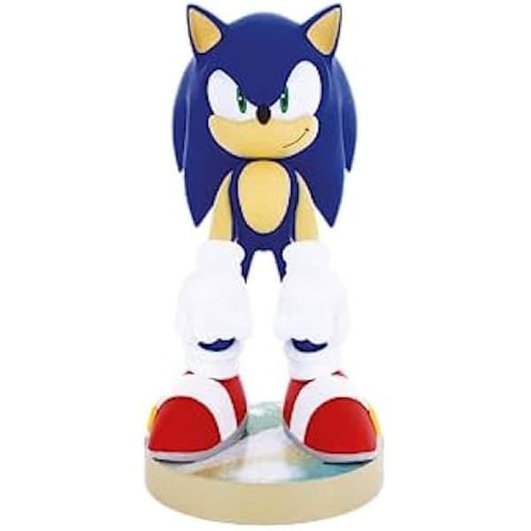 Modern Sonic Gaming Figur - CABLEGUYS - Styrenhet/smartphonehållare - 20 cm - Blå