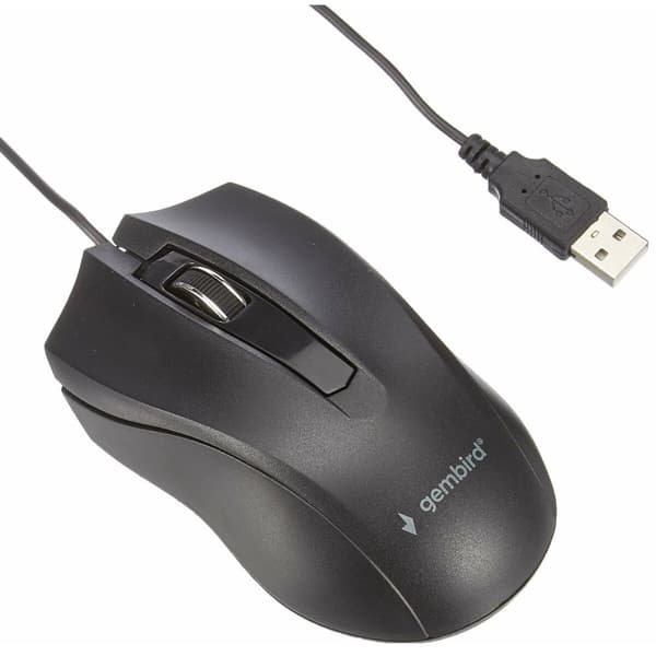 Optisk Mus GEMBIRD MUS-3B-01 Svart 1000 dpi