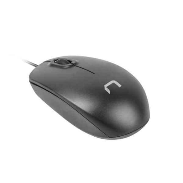 Datamus med Kabel og Optisksensor Natec Hawk 1000 DPI Svart