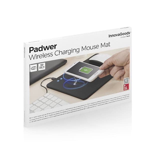 Musemåtte med 2-i-1 trådløs opladning Padwer InnovaGoods