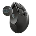 Miniatyrbilde 2 av 10: Trådløs Mus Trust Voxx Svart Ergonomisk Vertikal Bluetooth Oppladdbar