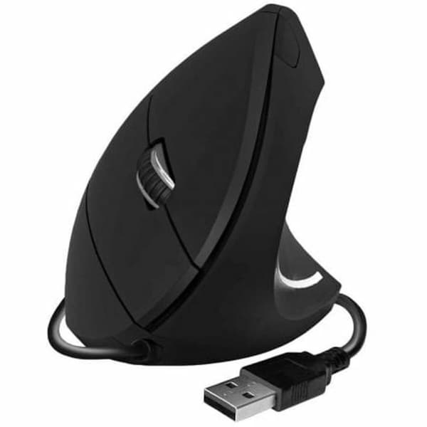 Ergonomisk Optisk Datamus Subblim SUBMO-EDGVU01 Svart (1 enheter) Sort