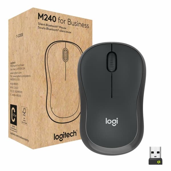 Langaton hiiri Logitech M240 4000 dpi Grafiitinharmaa