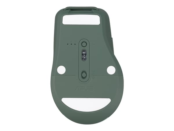 ASUS SmartO MD200 Silent Plus - Mus - optisk - 6 knapper - trådløs - 2.4 GHz, Bluetooth - green tea latte