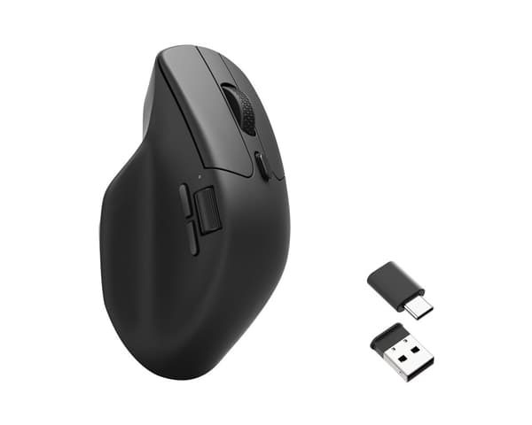 M6 4K Ergonomisk Trådløs Mus - Sort
