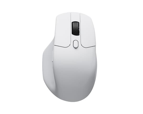 M6 4K Ergonomisk Trådløs Mus - Hvit