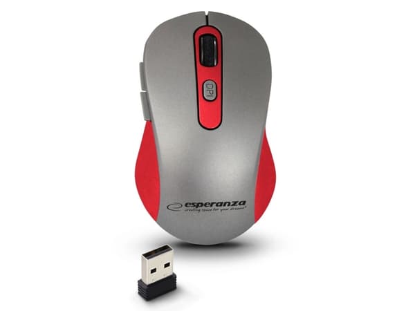 Hiiri Esperanza ESPERANZA langaton hiiri 2.4GHZ ADARA CZERWONA EM131R