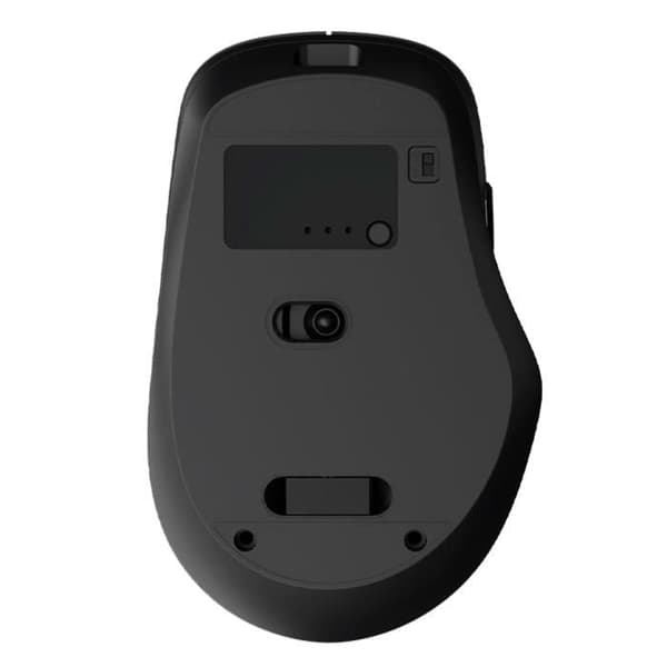 2.4G WiFi och Bluetooth trådlös mus med USB C och USB Dongle LinQ Black