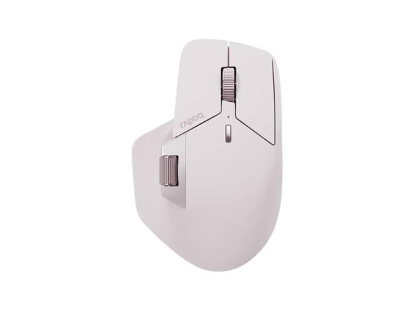 Rapoo MT760M, högerhand, Optisk, Bluetooth, 4000 DPI, Rosa Rosa