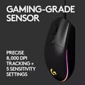 Miniatyrbillede 3 af 11: Logitech G203 Lightsync Gaming Mouse, 6 programmerbare knapper, 8K DPI - Sort
