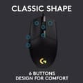Miniatyrbillede 5 af 11: Logitech G203 Lightsync Gaming Mouse, 6 programmerbare knapper, 8K DPI - Sort