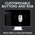 Miniatyrbillede 11 af 11: Logitech G203 Lightsync Gaming Mouse, 6 programmerbare knapper, 8K DPI - Sort