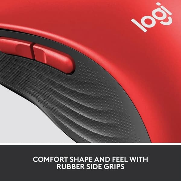 Logitech Signature M650L trådløs mus i fuld størrelse rød
