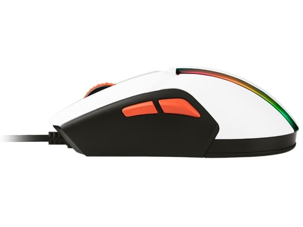 Tracer Gamezone Cool, högerhand, Optisk, USB Type-A, 12000 DPI, Vit